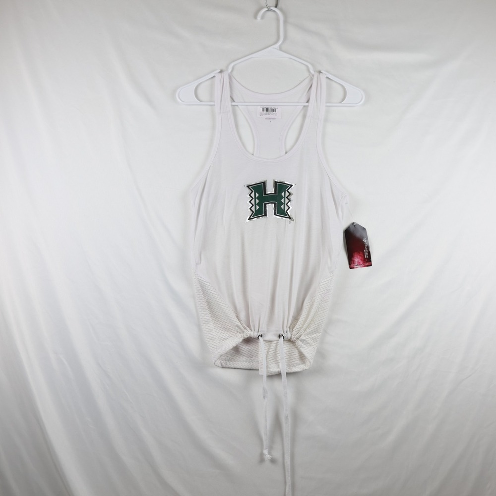 Hawaii Rainbow Warriors Shirt Womens Small NCAA Basketball‎ Mesh Tie Colosseum